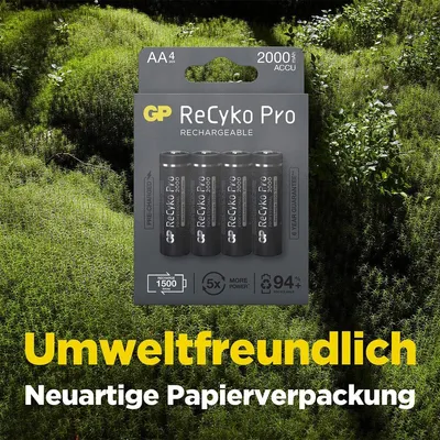 Immagine prodotto di 4x batterie ReCyko Pro AA 2000mAh