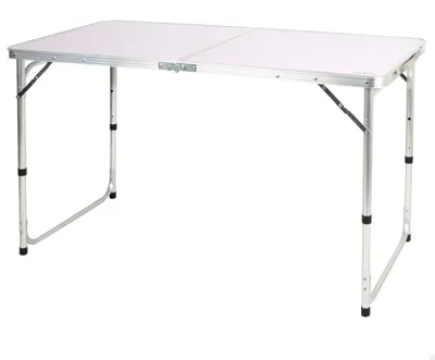 Image de Table pliante pour camping, hauteur réglable de 54 à 70 cm, dimensions 120x60 cm, pour une utilisation en extérieur