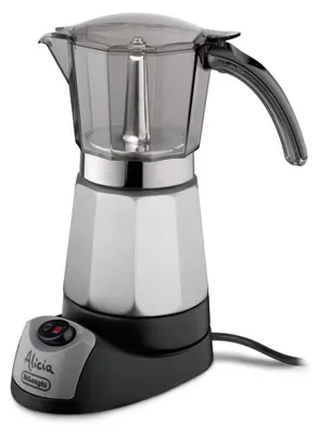 Image de De'Longhi Alicia, Moka électrique, Café moulu, 450 W, Noir, Acier inoxydable