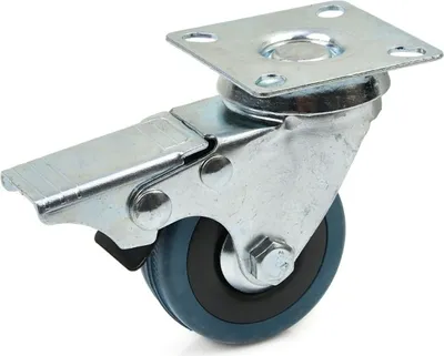Image de GEKO Roue pivotante de rechange en caoutchouc/polypropylène avec frein 50mm G71502