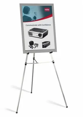 Produktbild von Nobo Teleskop Aufsteller b. 12 kg, Silber, Aluminium