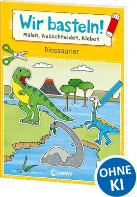 Produktbild von Wir basteln! ab 5 Jahren - Malen, Ausschneiden, Kleben - Dinosaurier