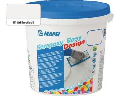 Obrázek produktu pro MAPEI® KERAPOXY Easy Design 2K 3 kg 111 stříbrno-šedá Epoxidová pryskyřice pro lepení spár na obklady a dlažby