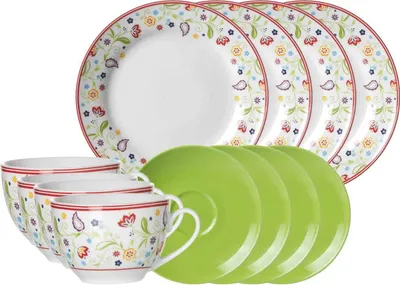 Produktbild von Ritzenhoff & Breker SHANTI DOPPIO Kaffeeservice 12-teilig grün