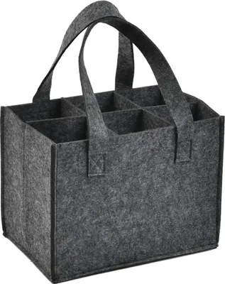 Produktbild von Weinflasche Tasche 6er Set mit Griff und Aufbewahrungstasche