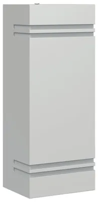 Image de vidaXL Applique murale extérieure argentée acier inoxydable