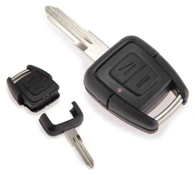 Obrázok produktu pre Puzdra na auto kľúč Techstar s 2 tlačidlami a čepeľou naľavo – kompatibilná s Opel a Vauxhall Astra, Corsa, Meriva, Zafira