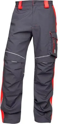 Produktbild von Bundhose ARDON®NEON grau-rot mit Kniepolstertaschen, Gr. 50