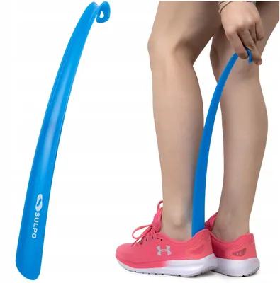 Produktbild von Sulpo Langes Kunststoff-Schuhlöffel mit Haken 42 cm