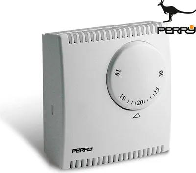 Obrázek produktu pro Analogový termostat deexpanzní řady "teg" bez kontrolky Barva bílá perry