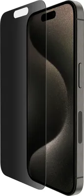 A screen protector is shown being applied to a smartphone.