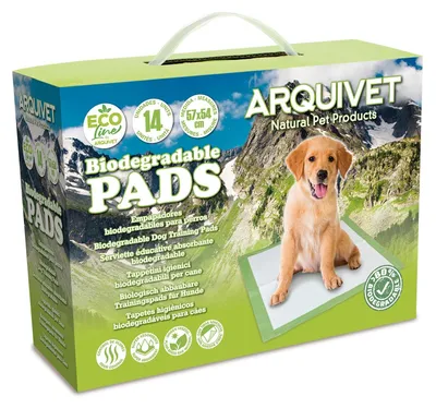 Produktbild von Arquivet Biologisch abbaubare Unterlagen für Hunde, 57 x 54 cm, 14 Stück