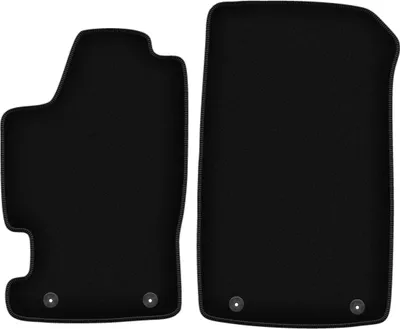 Image de Wielganizator Tapis avant de sol velours sur-mesure pour Renault Laguna I (1994-2001, kombi, liftback) noir, jeu 2 pièces, fixations