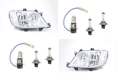 Produktbild von Scheinwerfer passend für Mercedes Sprinter 901 904 mit Leuchtmi. Set L R 9018202661 A9018202661 9018202761 A9018202761 Johns