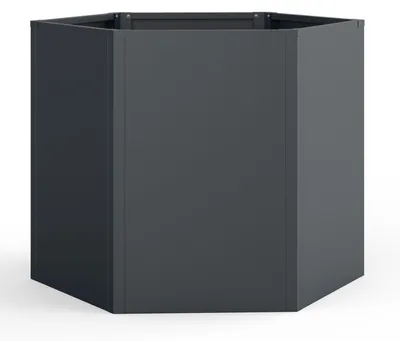 Produktbild von osoltus Sechseck Hochbeet Pflanzbeet Metall verzinkt 99 x 99 x 77 cm Anthrazit