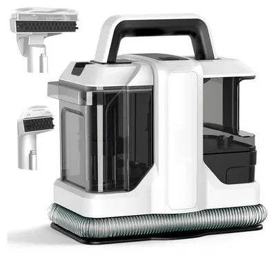 Immagine prodotto di Aspiralavapavimenti - Pulitore portatile per macchie - Aspirapolvere per mobili e auto - 450W - Bianco