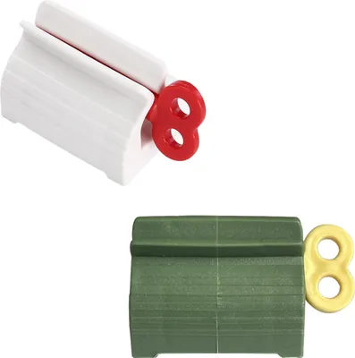 Produktbild von Zahnpasta-Quetschspender mit drehbarem Zahnpastahalter, drehbarer Zahnpasta-Spender fürs Badezimmer