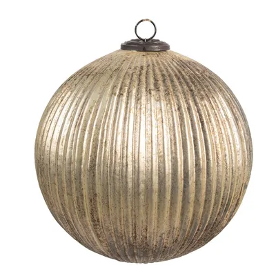 Produktbild von Clayre & Eef Weihnachtskugel Ø 24 cm Goldfarbig Glas
