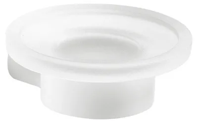 Productafbeelding van Gedy PIRENEI zeepbakje, opaalglas, mat wit