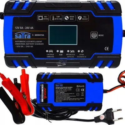 Obrázek produktu pro Nabíječka autobaterií s LCD displejem 12V 8A 24V 4A