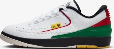 Produktbild von Air Jordan 2 Retro Low "Quai 54", Weiß/University Red/Chrome Yellow/Schwarz, FN7686-100, Größe: 46