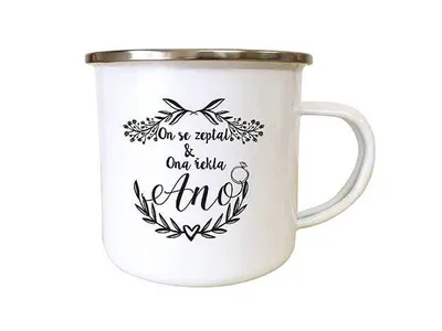 Obrázok produktu pre Plechový hrnček k svadbe