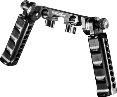 Produktbild von Walimex pro Aptaris Griffmodul - passend für DSLR und Camcorder - aus Aluminium - kompatibel mit vielen Marken - passend für 15 mm Rods - Kamerazubehör
