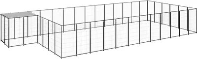 Obrázok produktu pre Koterec pre psy čierny 22,99 m² oceľ