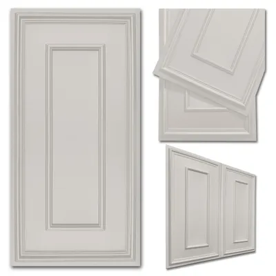 Zdjęcie produktu dla DECCART | Panele ścienne 3D Kaszmir | Dekoracyjne panele sufitowe z polistyrenu | 100 x 50 cm | 8 sztuk | Nowoczesny styl geometryczny