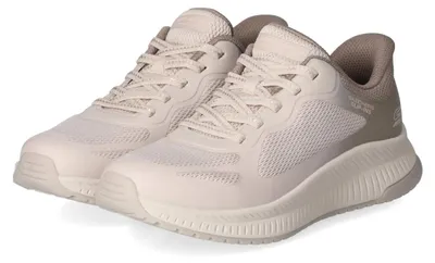 Imagen del producto de Zapatillas deportivas para mujer Skechers, modelo Slip Ins, color taupe, confeccionadas en textil y sintético. Talla: 371/2