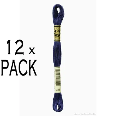 Produktbild von 12x DMC Stickgarn Mouline Special 117MC -336, 6-fädig, 8m, VPE