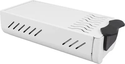 Image de Boîte à café Klop en acier inoxydable blanc antidérapante