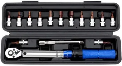 Produktbild von Draaimomentschlüsselset für Fahrradreparaturen - 15-teilig - 1/4"-2"-24Nm