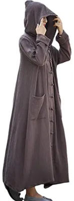 Produktbild von Trenchmantel aus Baumwolle und Leder mit Kapuze