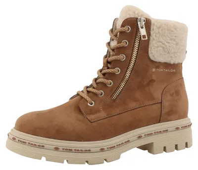 Productafbeelding van Tom Tailor Damenschuhe Stiefel Schnürer Braun Freizeit