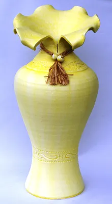 Produktbild von BODENVASE "CORTADO" - Größe: ca.60 CM Gelb