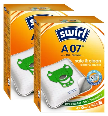 Produktbild von 2 x Swirl A 07 MP Plus AirSpace Staubsaugerbeutel Staubbeutel Microvlies