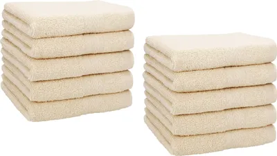 Produktbild von Betz 10 Stück Seiftücher 30x30 cm PREMIUM 100% Baumwolle  Farbe: sand