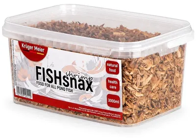 Produktbild von Kruger Meier FISHsnax Shrimps 3000ml - Garnelenfutter für Koi-Karpfen