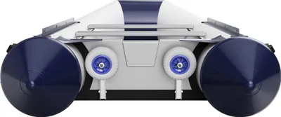 Produktbild von Slipräder Heckräder Schlauchbooträder klappbar Ein-Hand Bedienung Edelstahl V4A SUPROD HD200, grau/blau