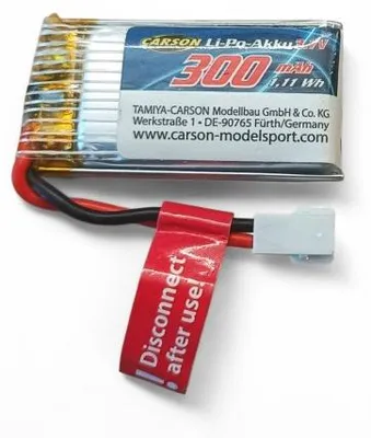 Produktbild von Carson 500608310 - 3,7V/300mAh LiPo Akku Stinger 2.0 - Neu