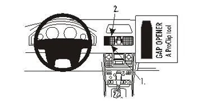Produktbild von Brodit ProClip Fahrzeughalter 853171 - Mittelbefestigung - Volvo XC90 02-14