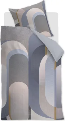 Produktbild von Beddinghouse Bettwäsche DE KAR Archi Blue Grey 135x200 Blaugrau
