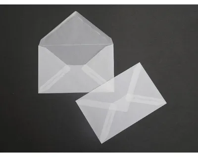 Produktbild von Briefumschläge Offset transparent 116x180mm 90g/qm NK VE=100 Stück weiß