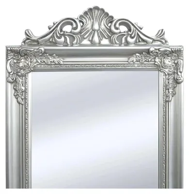 Produktbild von Standspiegel im Barock-Stil 160x40 cm Silber