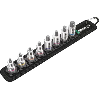 Produktbild von Wera 05003971001, Steckschlüssel-Satz, 3/8", Metrisch, 8 Kopf/Köpfe, 3,4,5,6,7,8,9,10 mm