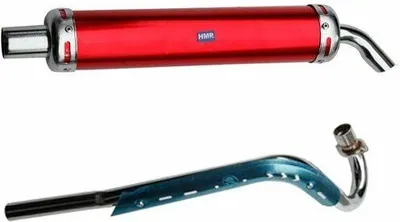 Produktbild von Auspuffanlage Performance Sport Auspuff ROT Typ2 Dirt Bike Pit Bike