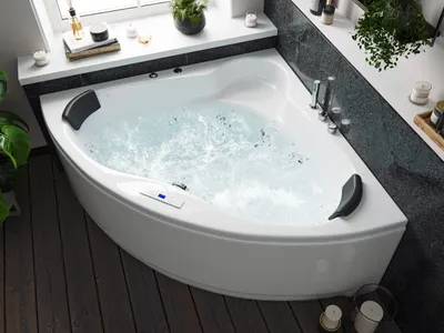 Produktbild von Deluxe Whirlpool Set SELENE ULTRA mit 80 Düsen und LEDs 140x140x59 cm : Mit Armaturen Varianten: Mit Armaturen