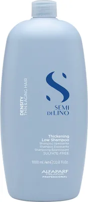 A light blue bottle of shampoo.