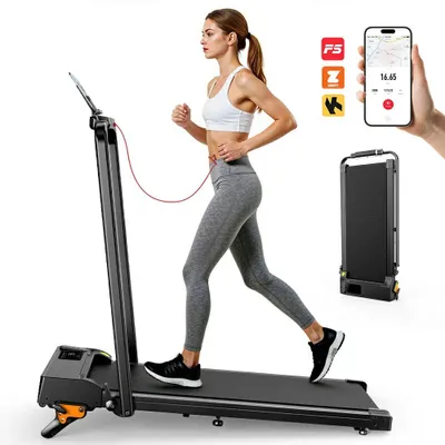 Produktbild von Formill FT52 2-in-1 Laufband & Walking Pad, 2,5 PS, bis 12 km/h, faltbar, Bluetooth-App, 3-stufige Neigung, LED-Display, belastbar bis 120 kg